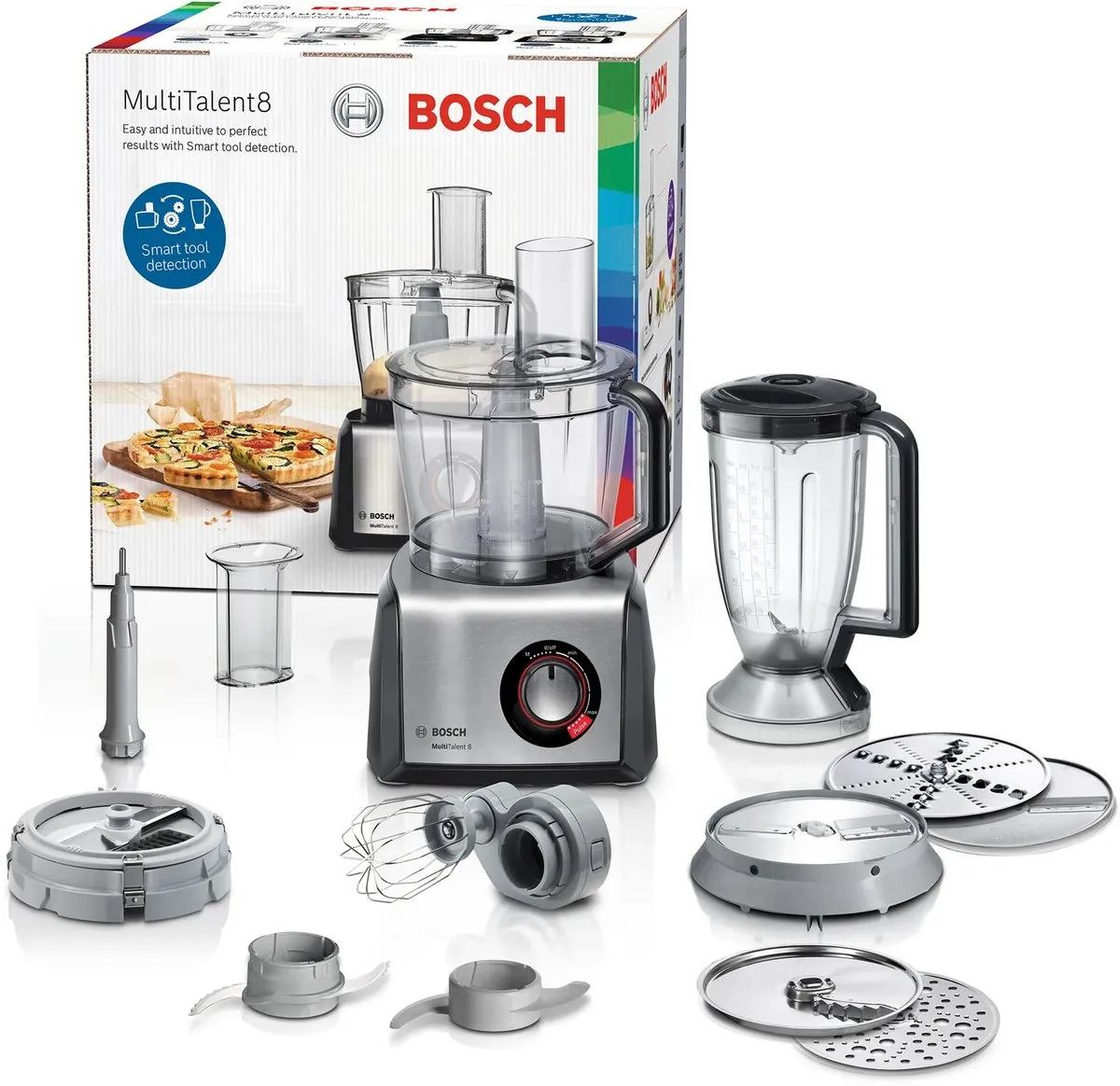 Bosch MultiTalent 8 MC812M865 - Foodprocessor - Zwart/RVS