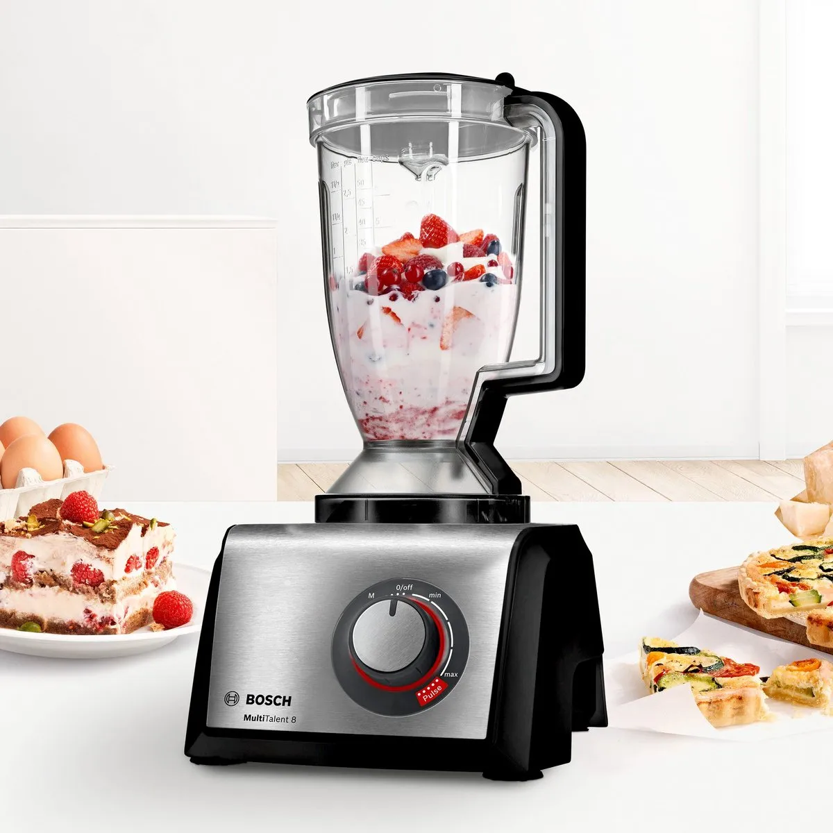 Bosch MultiTalent 8 MC812M865 - Foodprocessor - Zwart/RVS