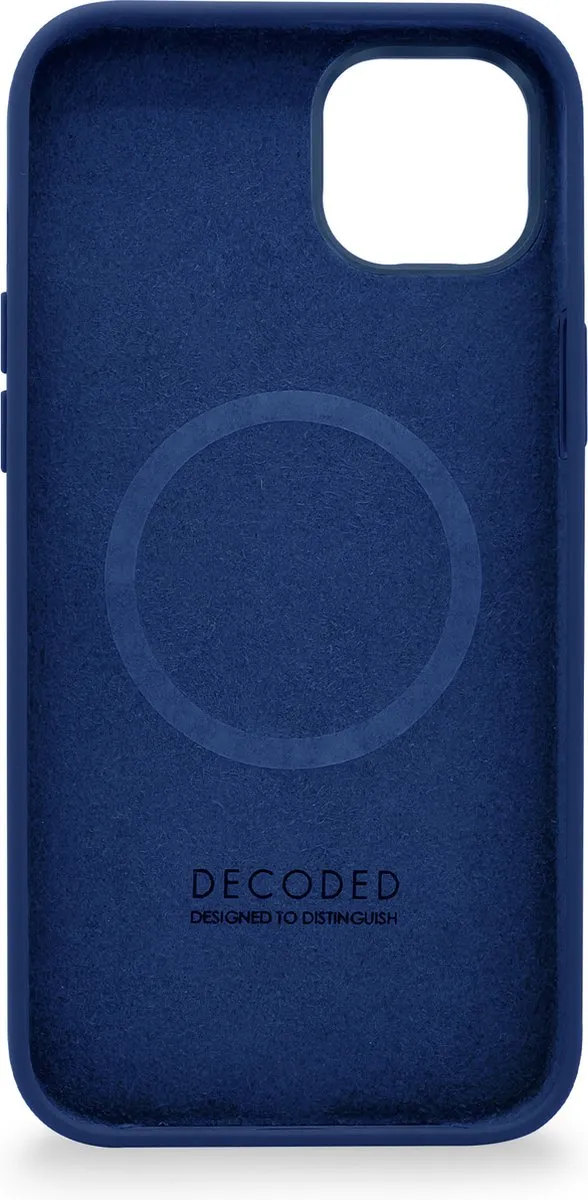 Decoded D23IPO14MBCS9NE Siliconen Back Cover iPhone 14 Plus - Navy Peony
