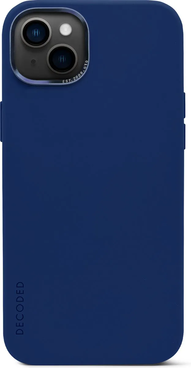 Decoded D23IPO14MBCS9NE Siliconen Back Cover iPhone 14 Plus - Navy Peony