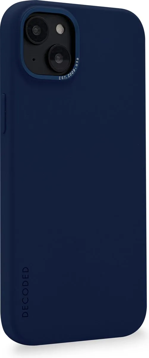 Decoded D23IPO14MBCS9NE Siliconen Back Cover iPhone 14 Plus - Navy Peony