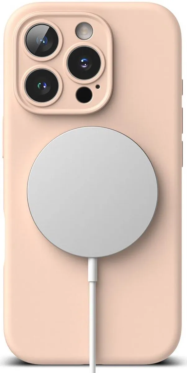 Ringke Silicone MagSafe Hoesje iPhone 16 Pro - Roze
