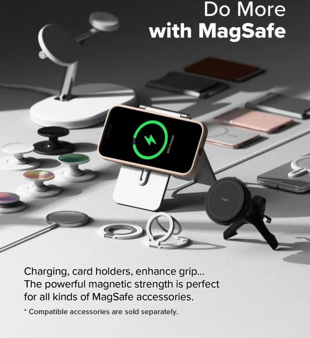 Ringke Silicone MagSafe Hoesje iPhone 16 Pro - Roze