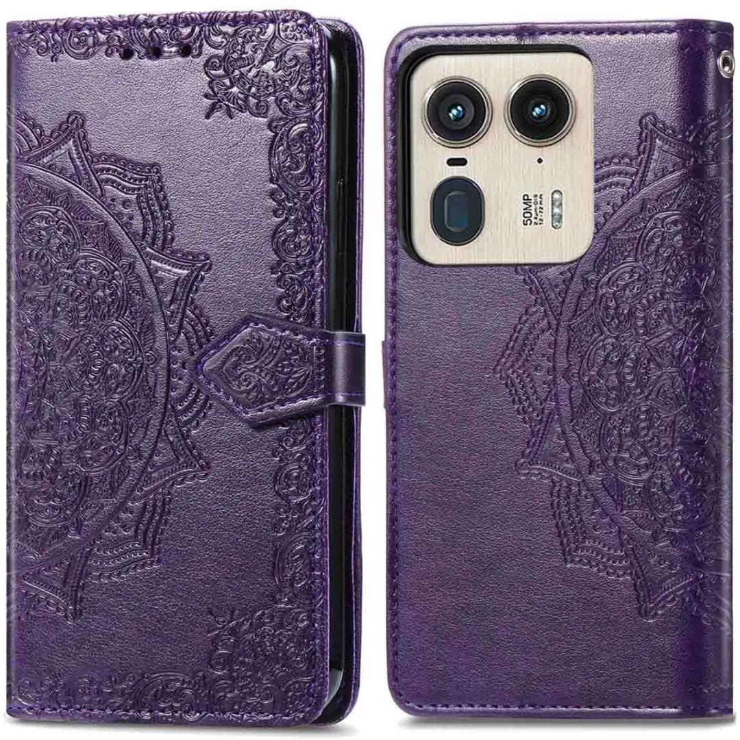 Imoshion Hoesje Motorola Edge 50 Ultra - 3 Pasjes - Paars