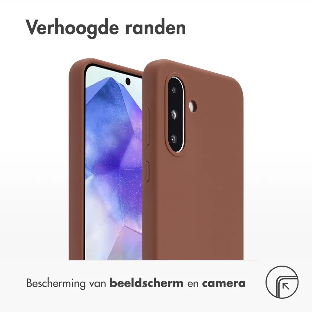 Accezz Hoesje Samsung Galaxy A56/A36 - Liquid Silicone - New Tea Brown