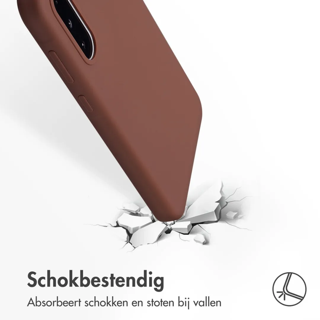 Accezz Hoesje Samsung Galaxy A56/A36 - Liquid Silicone - New Tea Brown