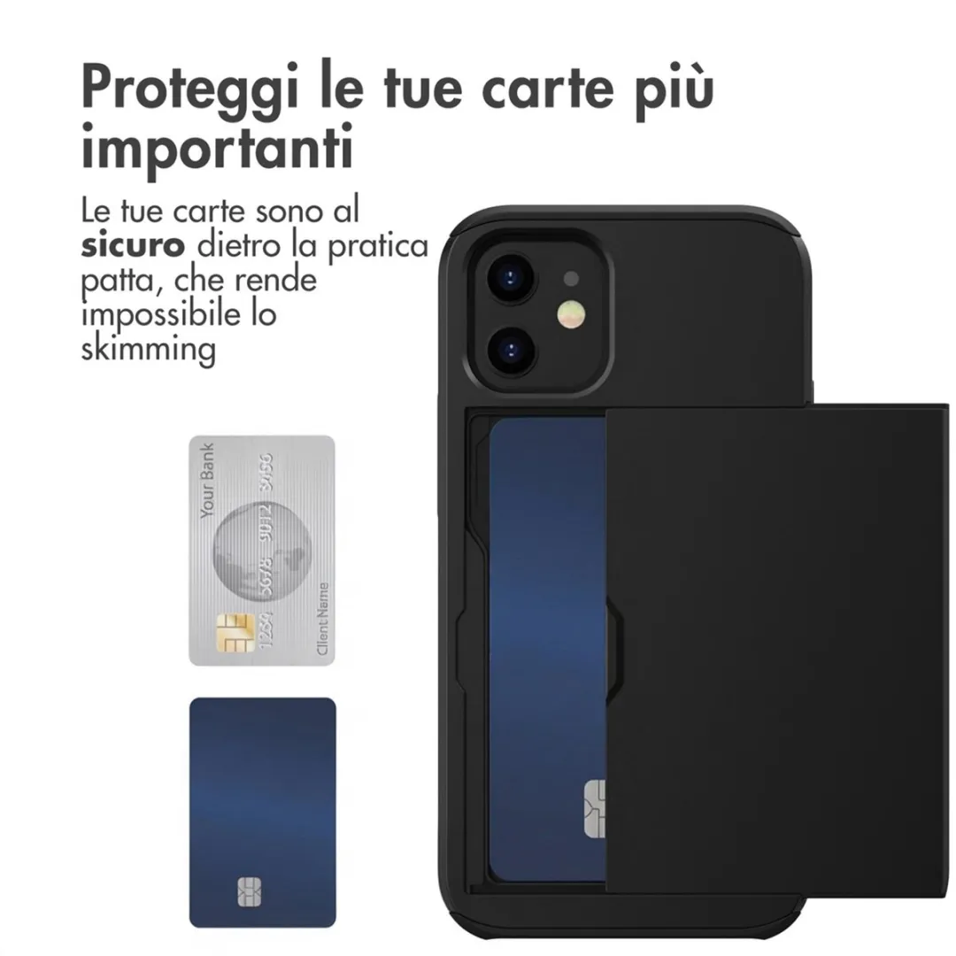 Imoshion Hoesje iPhone 12 Mini - 2 Pasjes - Zwart