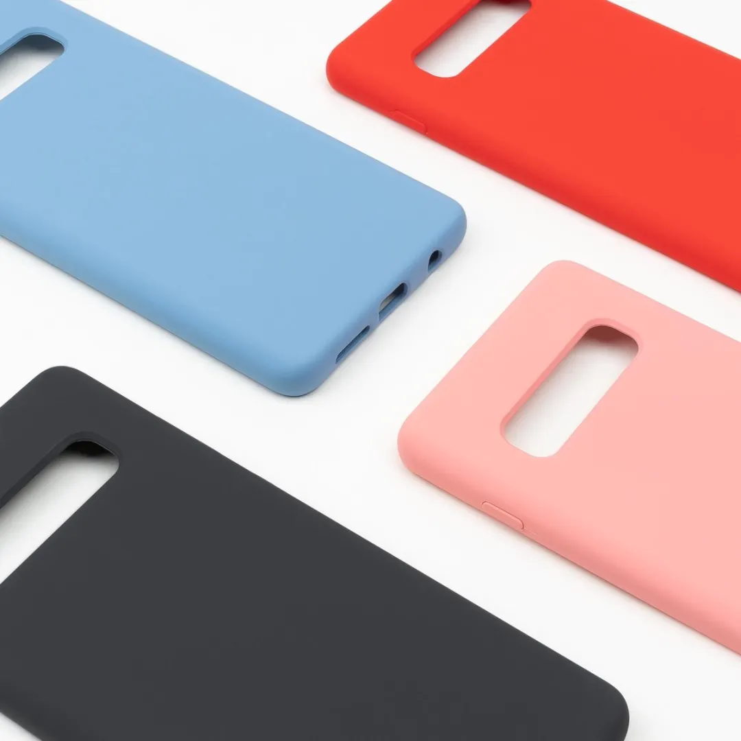 BMAX Siliconen Hoesje Samsung Galaxy S10+ - Rood - afbeelding 6 van 6
