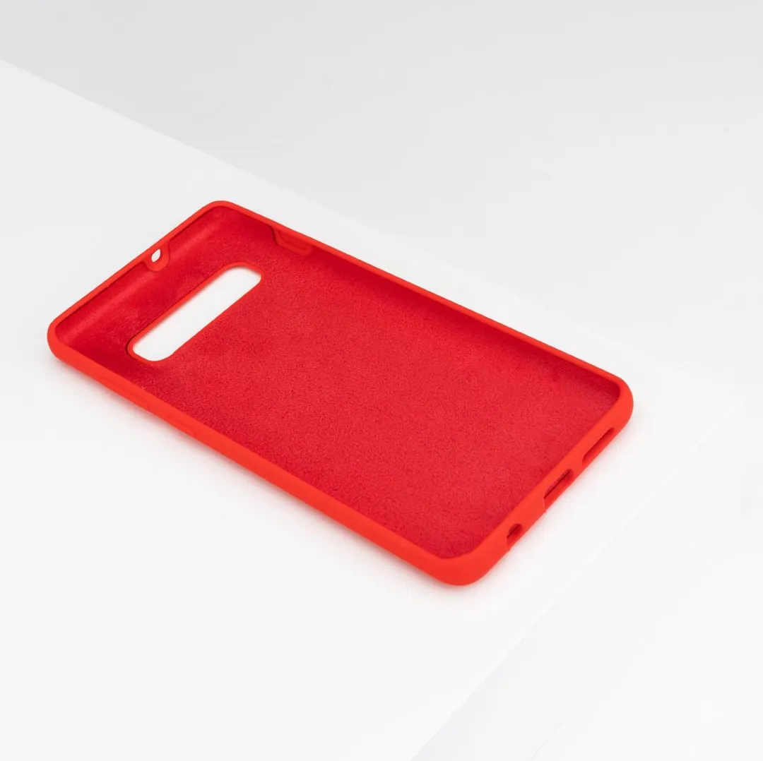 BMAX Siliconen Hoesje Samsung Galaxy S10+ - Rood