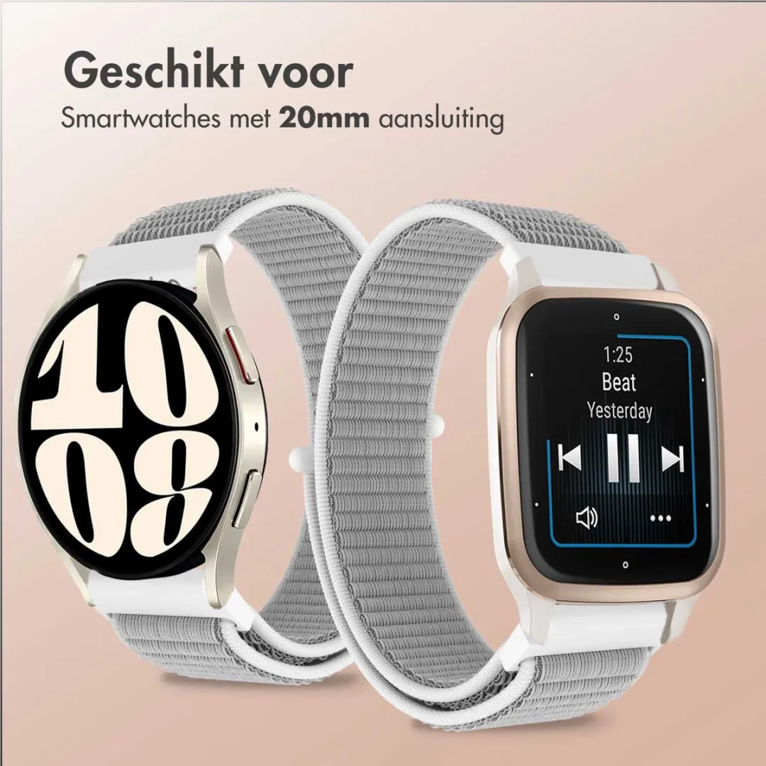Imoshion Nylon Smartwatchband Grijs - 20mm