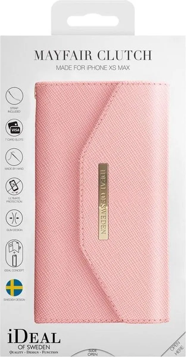 iDeal of Sweden Mayfair Clutch iPhone Xs Max - Roze - IDMC-I1865-51 - afbeelding 3 van 6