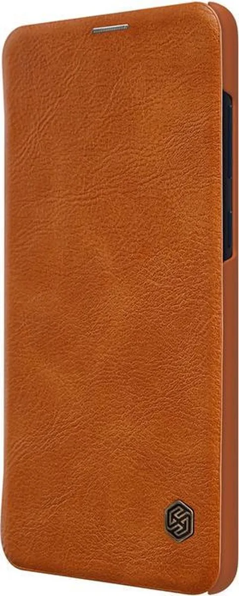 Nillkin Qin PU Leather Book Case - Samsung Galaxy A9 (2018) - Bruin - afbeelding 3 van 4