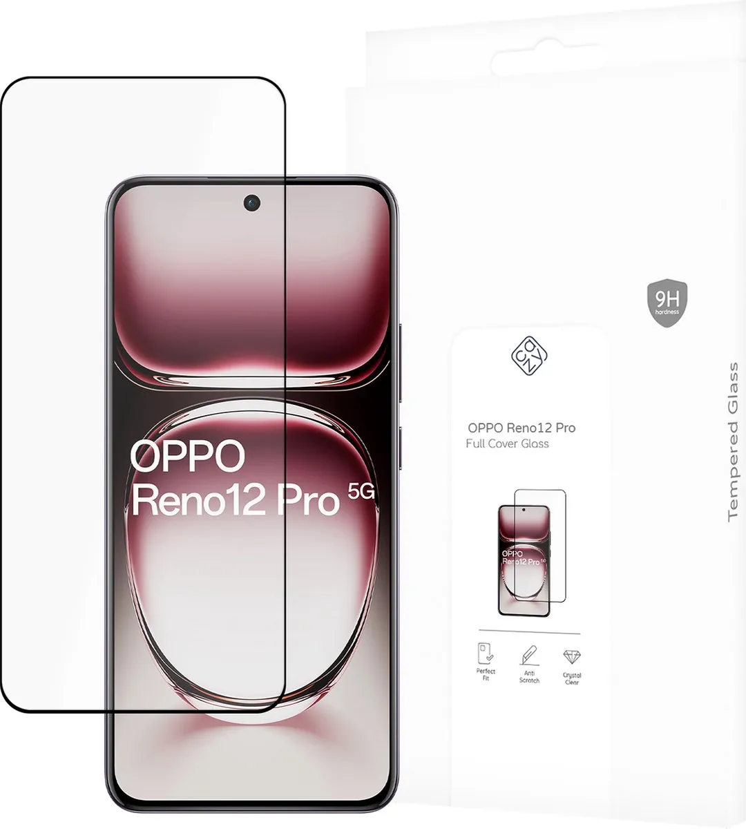 Just in Case Cazy Screenprotector OPPO Reno12 Pro