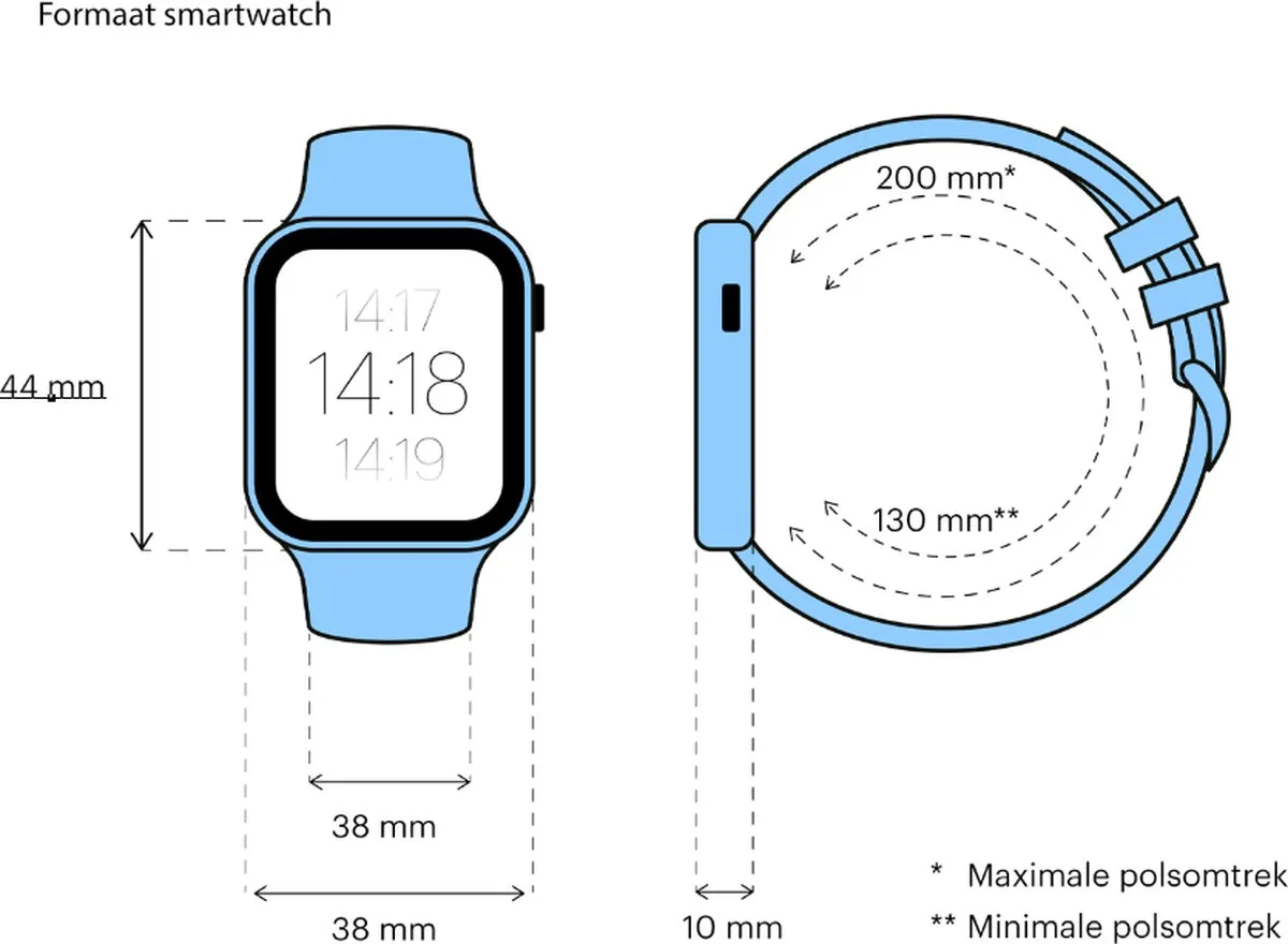 Apple Watch SE MKQ63NF/A Smartwatch 44mm Spacegrijs