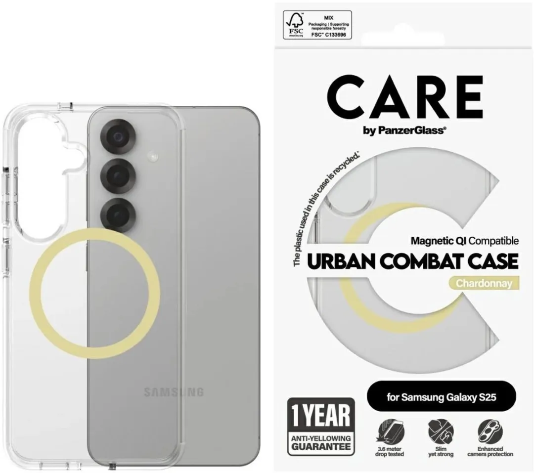 PanzerGlass 5715685016950 Hoesje - Samsung Galaxy S25 - Transparent