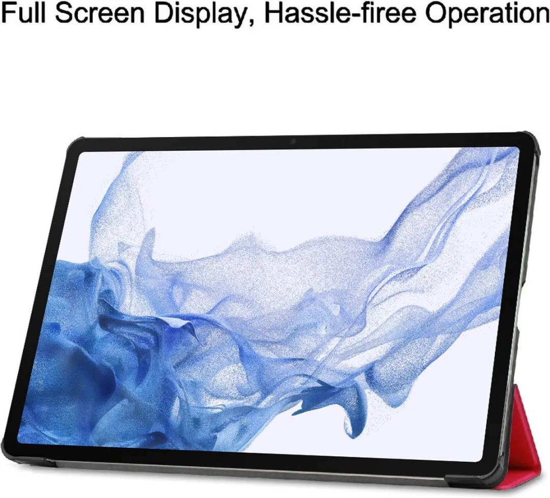 Just in Case Cazy Tablethoes Samsung Galaxy Tab S8 TriFold - Rood