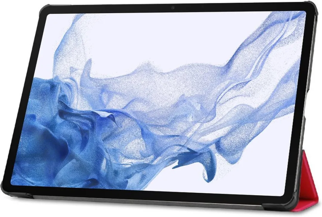Just in Case Cazy Tablethoes Samsung Galaxy Tab S8 TriFold - Rood - afbeelding 6 van 6