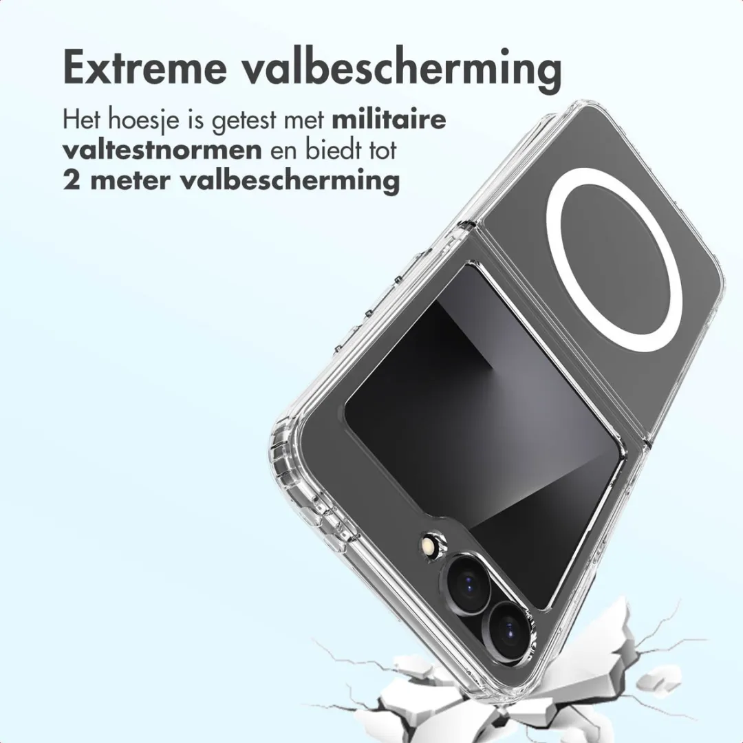 Accezz Xtreme Impact Backcover 2.0 Hoesje - Samsung Galaxy Z Flip 7 FE - Transparant