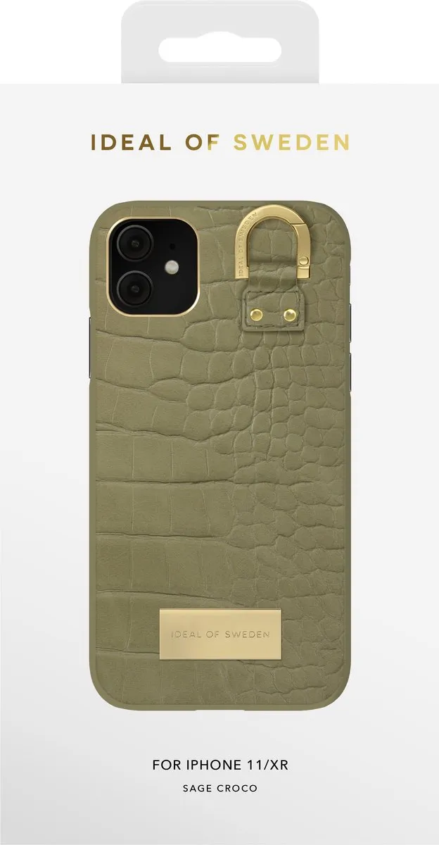 iDeal of Sweden Fashion Case Atelier iPhone 11/XR Sage Croco - IDACSS22-1961-210 - afbeelding 3 van 5