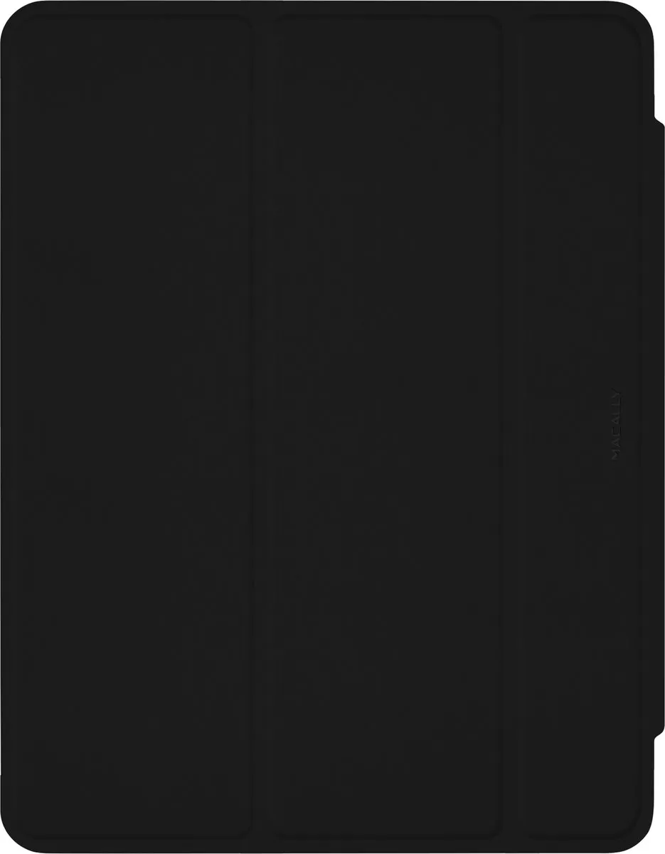 Macally BSTANDP7L-B beschermhoes met standaard-functie voor 13-inch iPad Pro (M5/2025, M4/2024) - Compatibel met Apple Pencil - Zwart