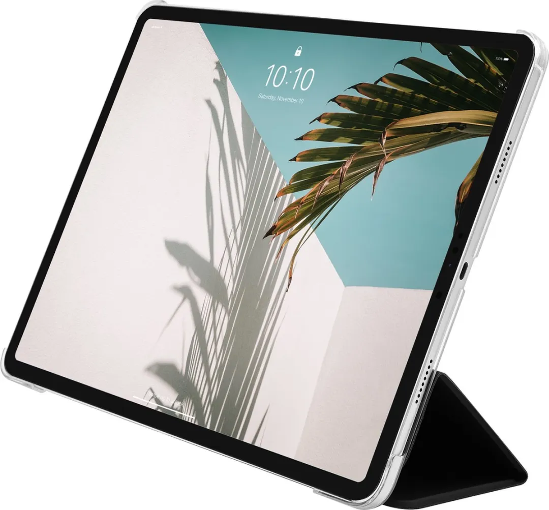 Macally BSTANDP7L-B beschermhoes met standaard-functie voor 13-inch iPad Pro (M5/2025, M4/2024) - Compatibel met Apple Pencil - Zwart