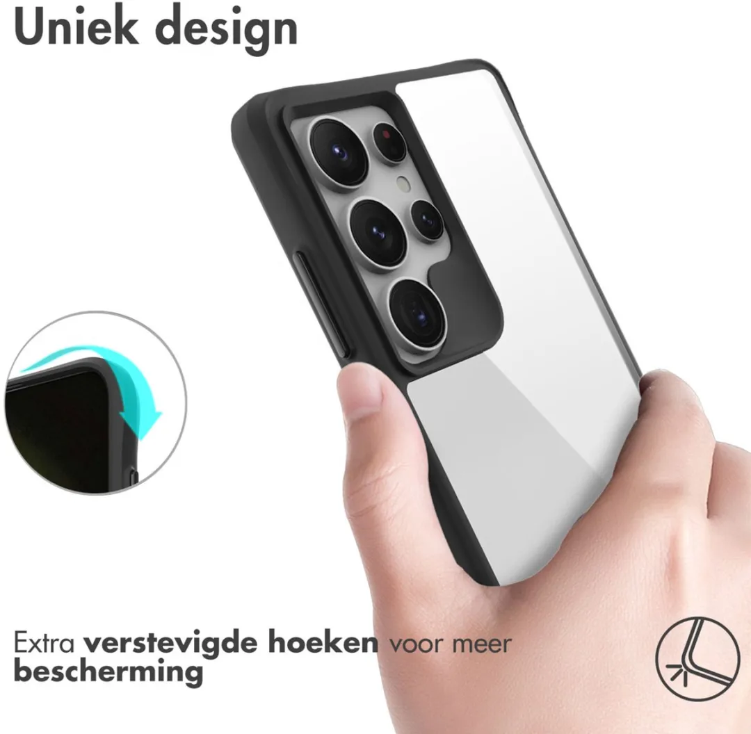 Imoshion Hybrid Carbon Hoesje Samsung Galaxy S25 Ultra - Zwart