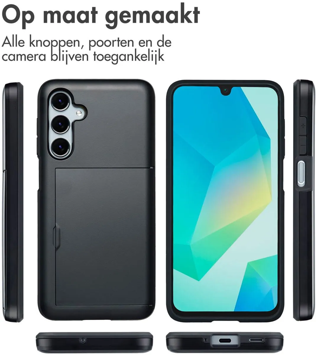 Imoshion Hoesje Samsung Galaxy A16 - 2 Pasjes - Zwart - afbeelding 6 van 6