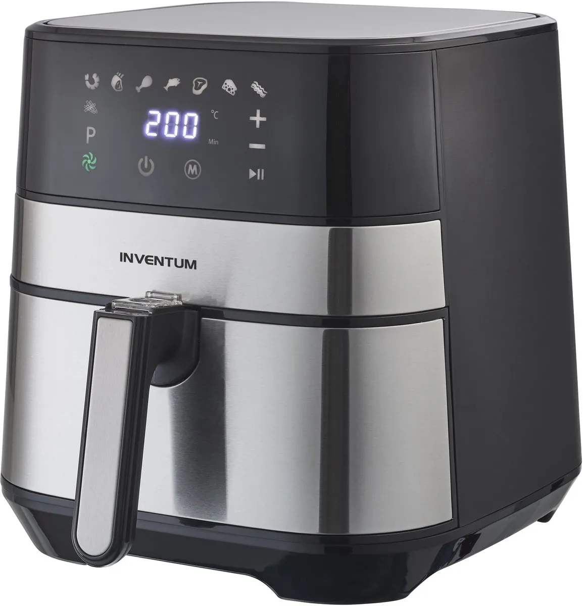 Inventum GF500HLD Airfryer 1700W - 5L - Zwart/Zilver