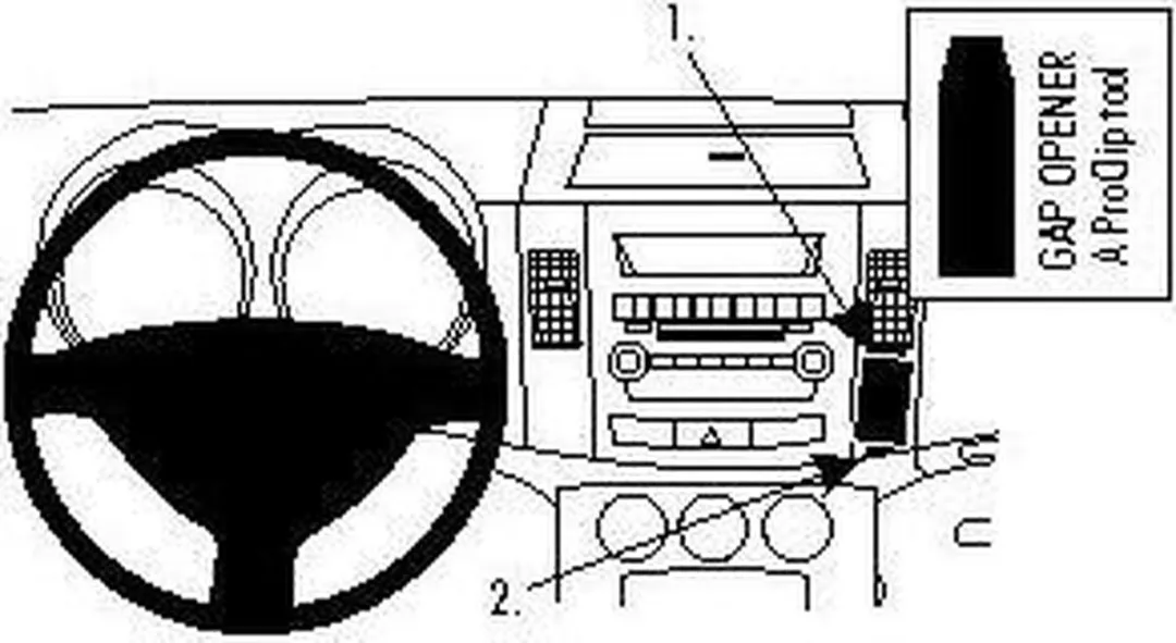 Brodit ProClip 854001 Houder - Citroën C-Crosser/Outlander/4007 - Zwart