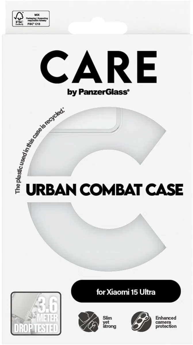 PanzerGlass Urban Combat Case CRRFLTRG53891 - Xiaomi 15 Ultra - Transparant