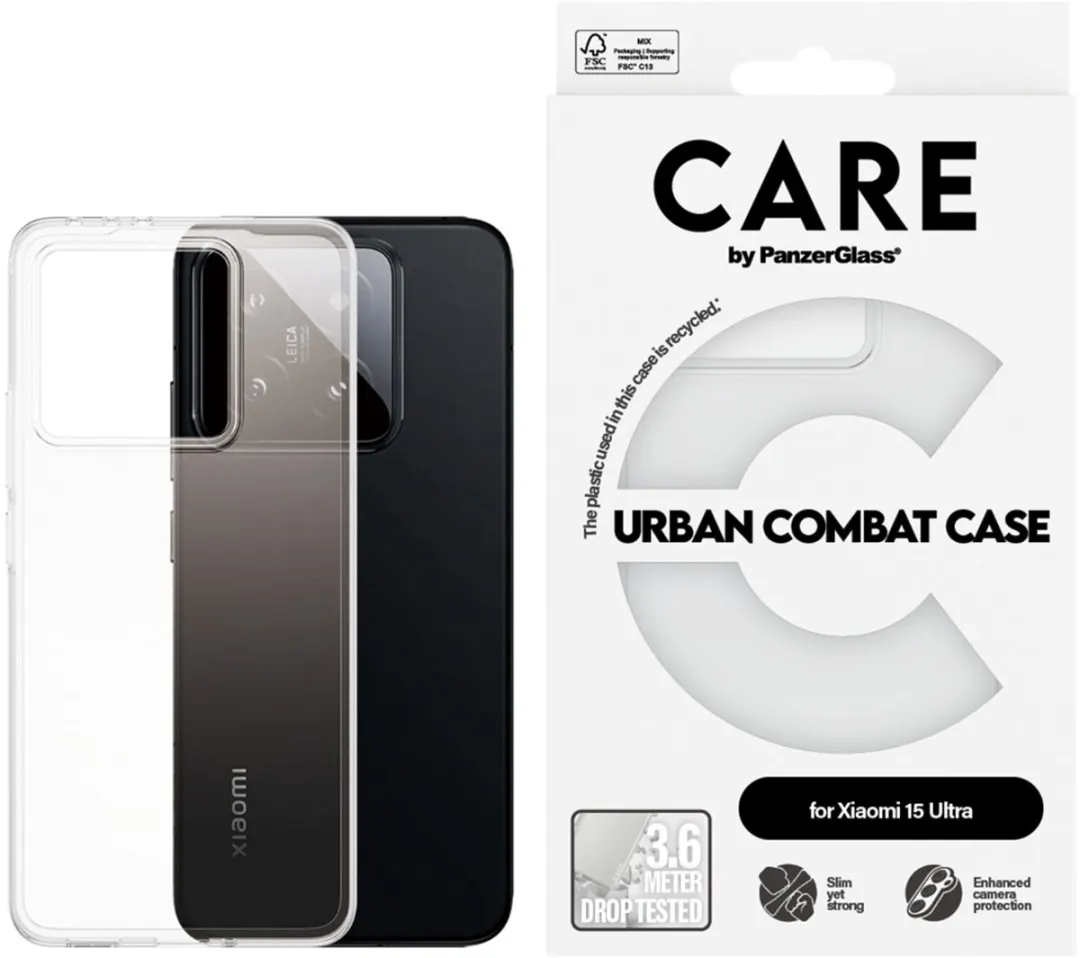 PanzerGlass Urban Combat Case CRRFLTRG53891 - Xiaomi 15 Ultra - Transparant