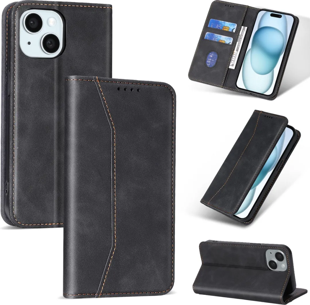 Nuvex iPhone 15 Plus Hoesje Zwart