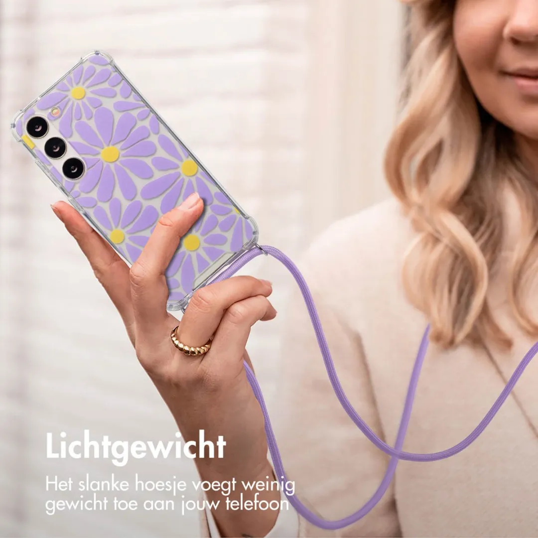 Imoshion Hoesje Samsung Galaxy S23 Tropical Violet Flowers Connect