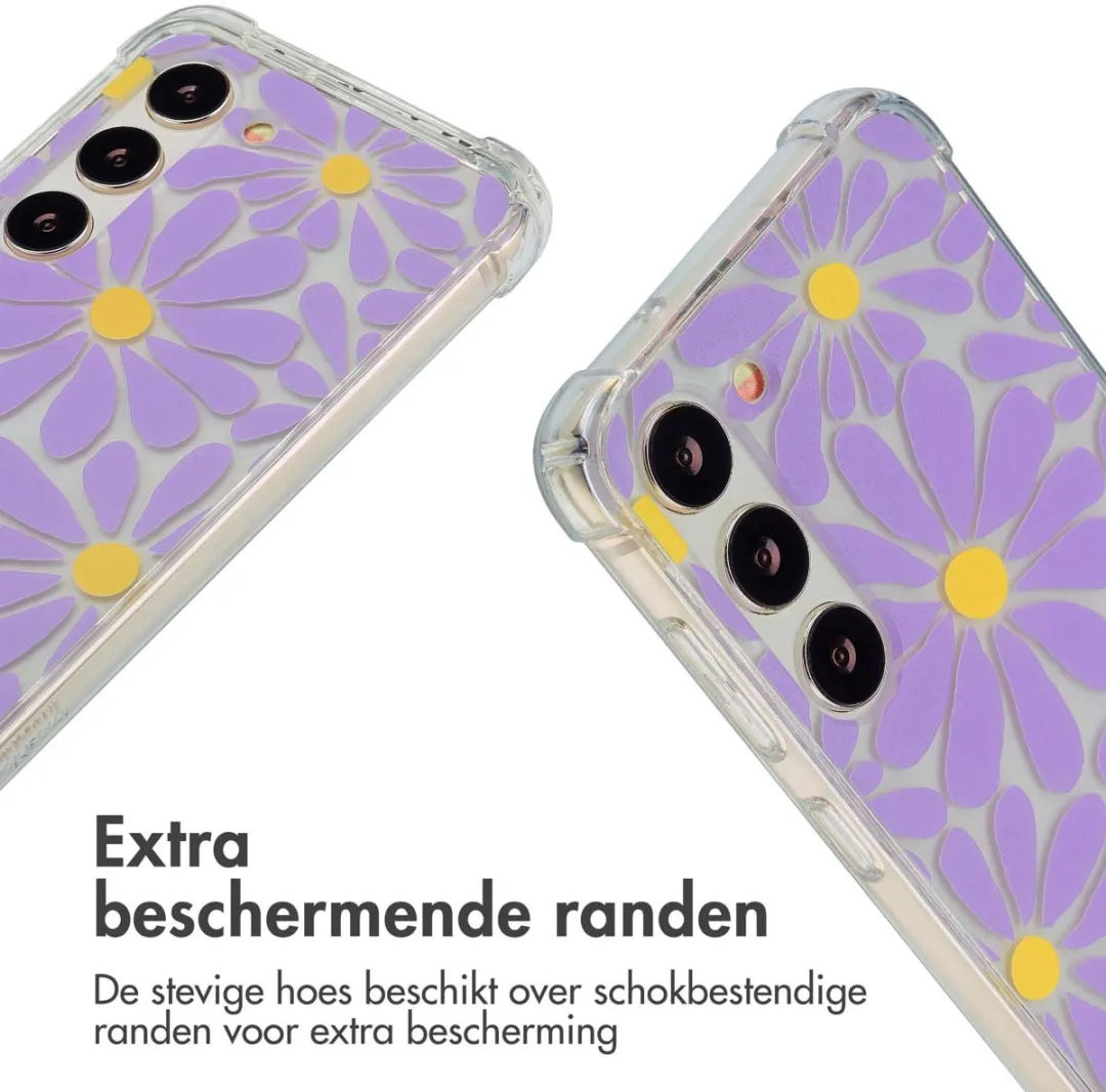 Imoshion Hoesje Samsung Galaxy S23 Tropical Violet Flowers Connect