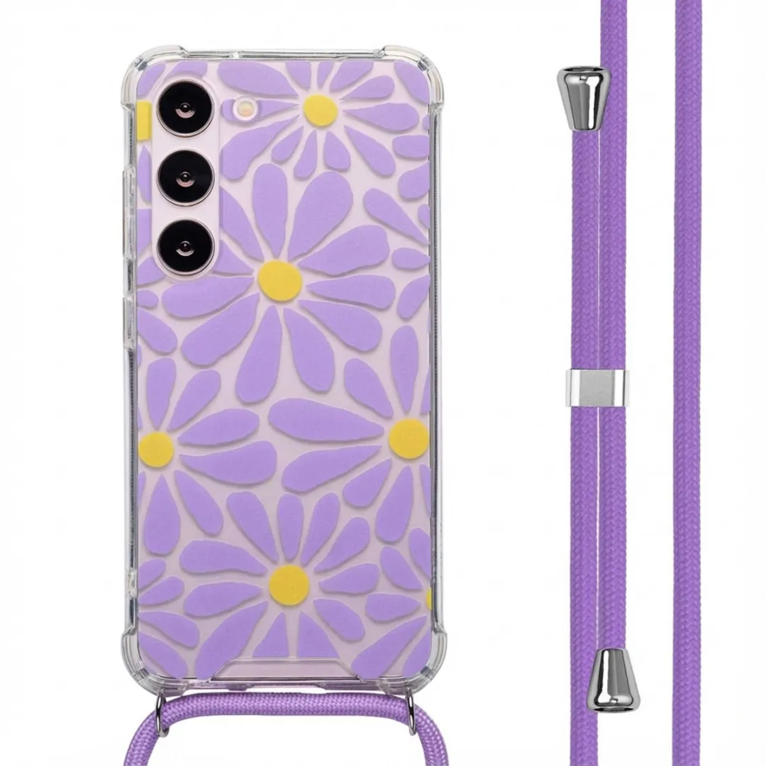 Imoshion Hoesje Samsung Galaxy S23 Tropical Violet Flowers Connect
