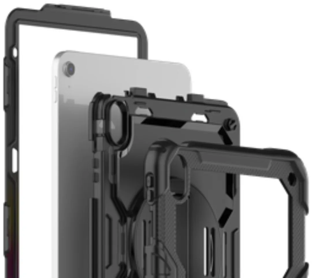 Just in Case Cazy Hoes iPad Air 11 inch - Shockproof - Zwart