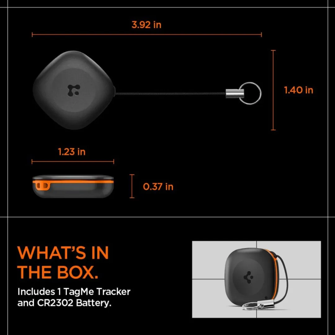 Spigen Tagme Tracker Locator - Transparent - afbeelding 6 van 6