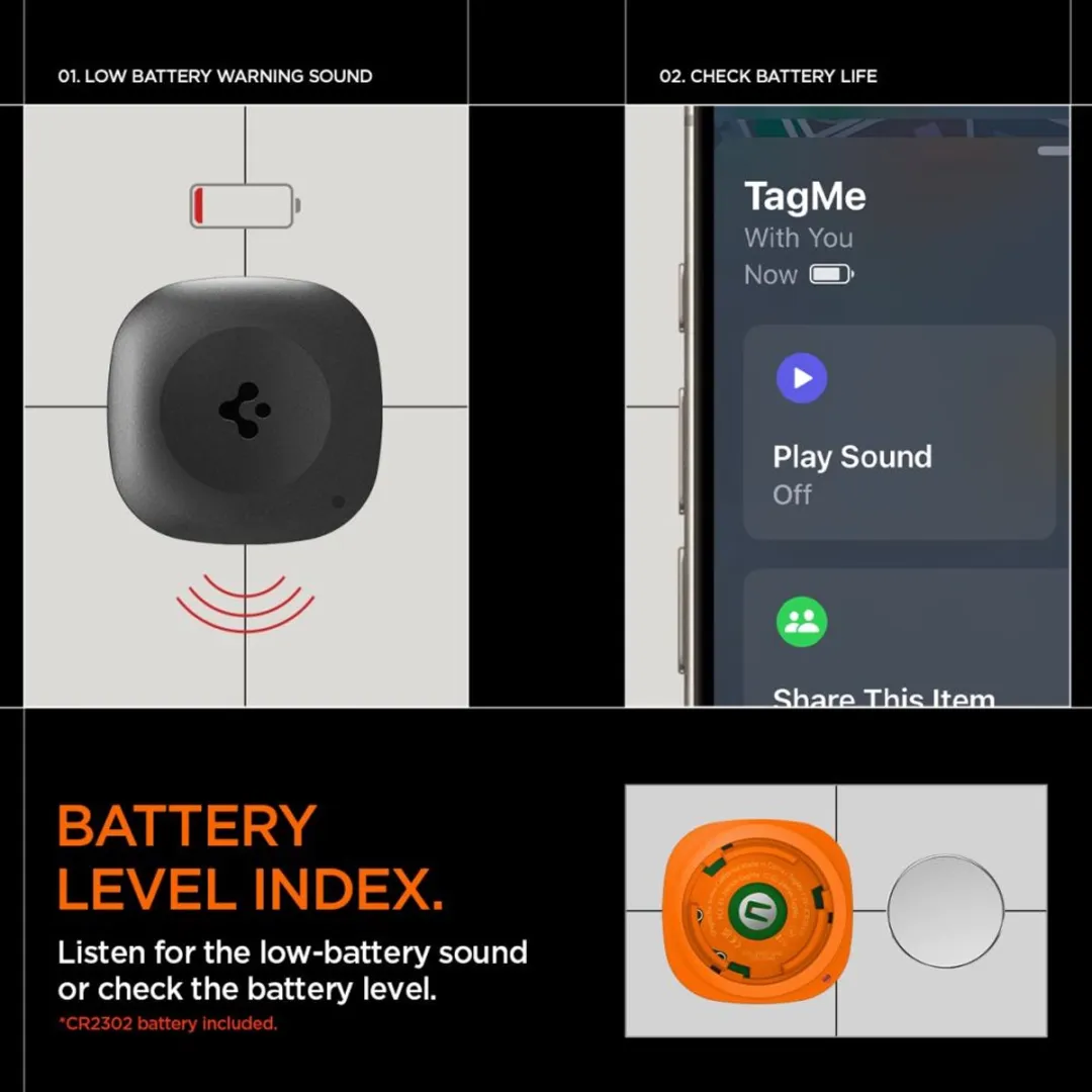 Spigen Tagme Tracker Locator - Transparent