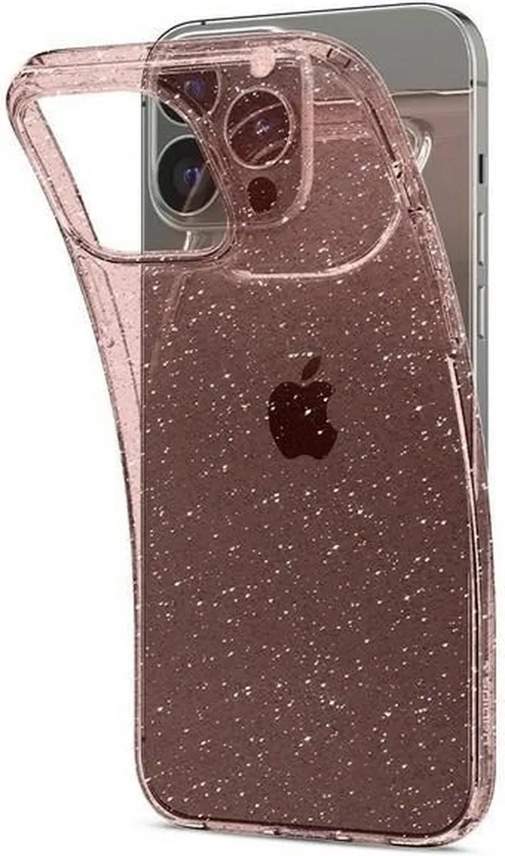 Spigen iPhone 13 Pro Max TPU Hoesje - Liquid Crystal Pink Glitter - 8809756649462