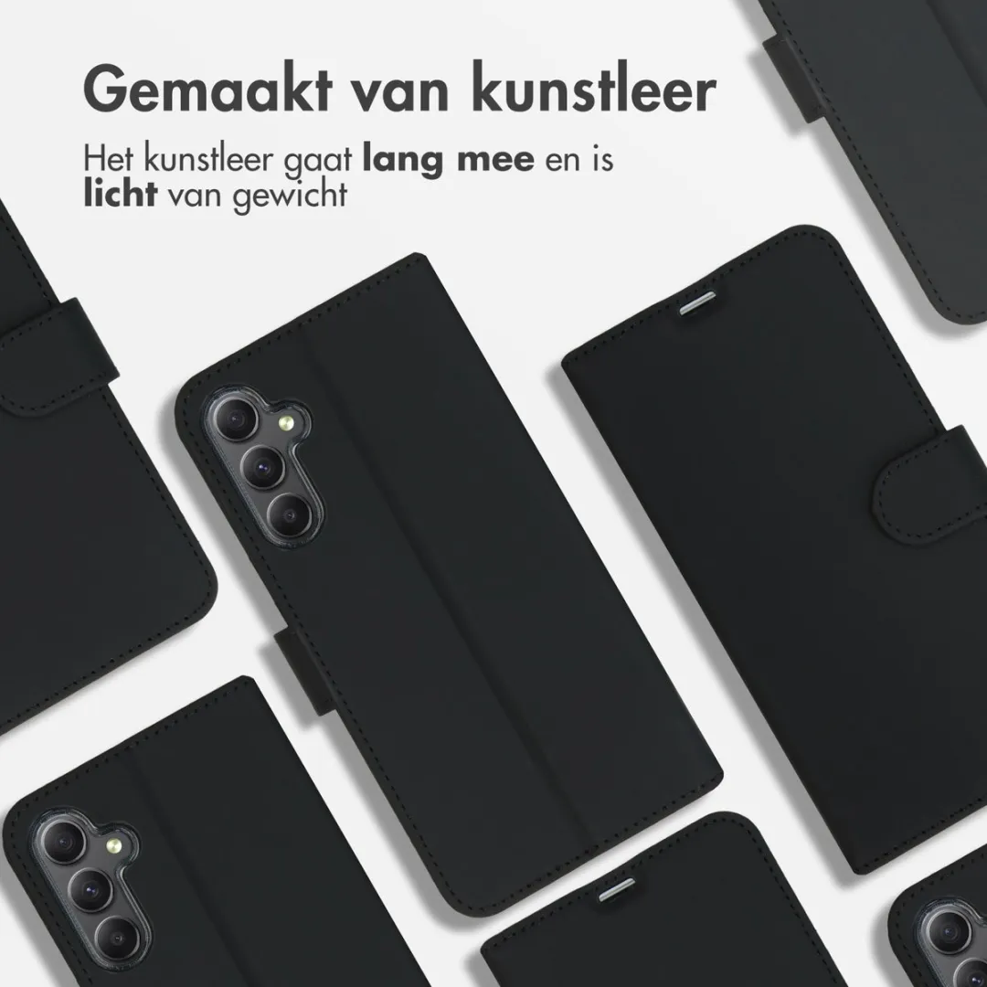 Accezz Hoesje Samsung Galaxy A15 - Wallet Softcase - 3 Pasjes - Zwart
