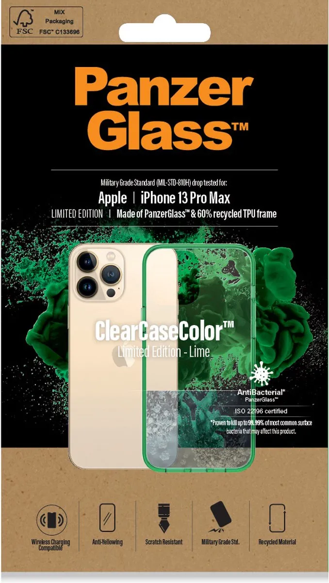 PanzerGlass PZ-0344 Hoesje - Apple iPhone 13 Pro Max - Groen