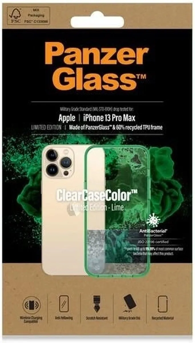 PanzerGlass PZ-0344 Hoesje - Apple iPhone 13 Pro Max - Groen
