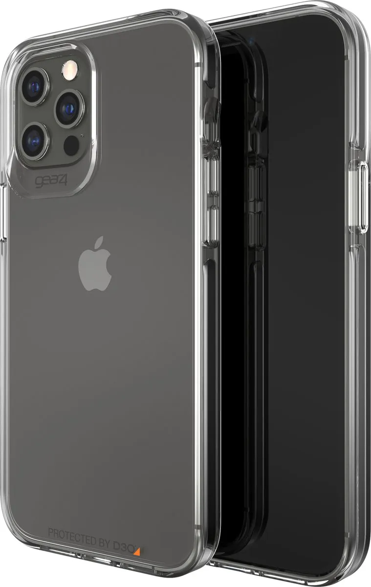Gear4 Piccadilly D3O Hoesje iPhone 12 Pro Max - Transparant Zwart