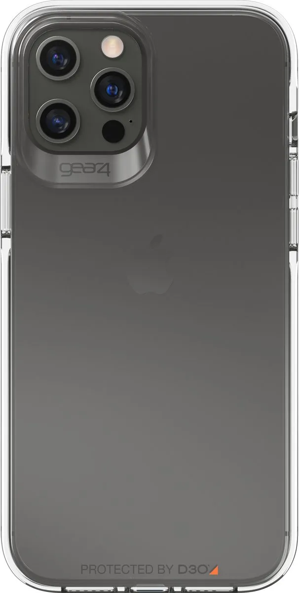 Gear4 Piccadilly D3O Hoesje iPhone 12 Pro Max - Transparant Zwart