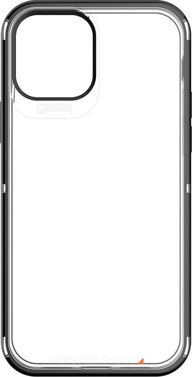 Gear4 Piccadilly D3O Hoesje iPhone 12 Pro Max - Transparant Zwart