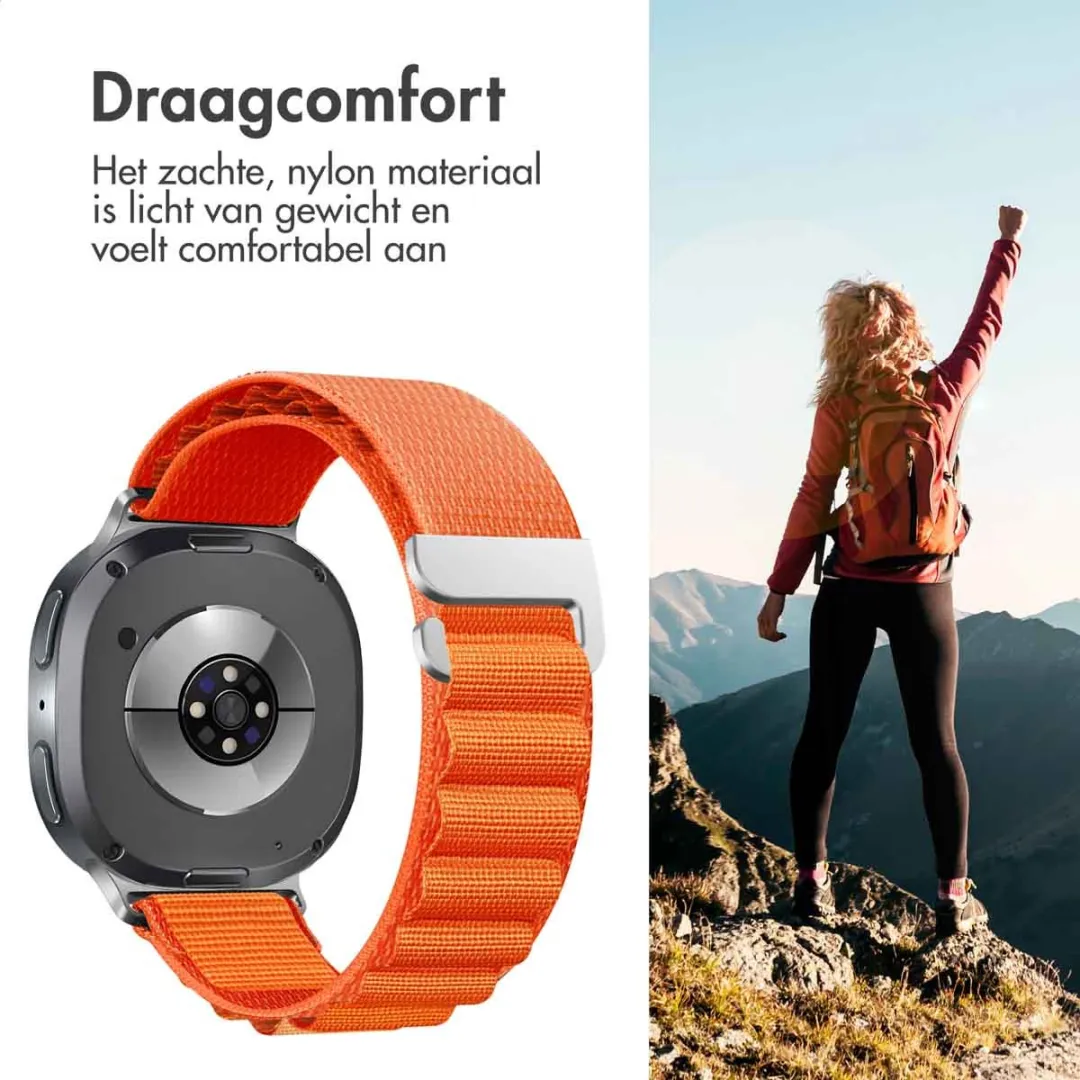 Imoshion Nylon Bandje - Samsung Galaxy Watch 8/Classic - Oranje