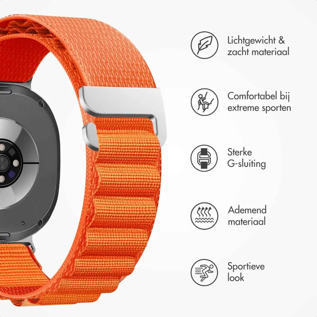 Imoshion Nylon Bandje - Samsung Galaxy Watch 8/Classic - Oranje