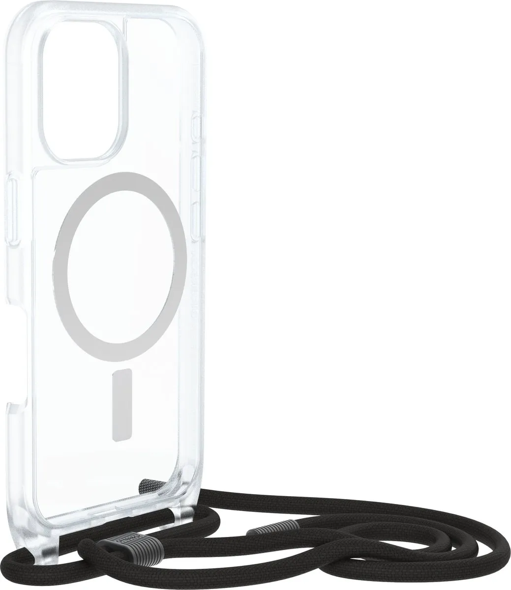 OtterBox React Necklace Series 77-96817 iPhone 16 Hoes - Transparant