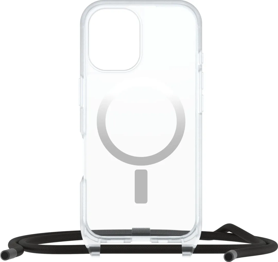 OtterBox React Necklace Series 77-96817 iPhone 16 Hoes - Transparant
