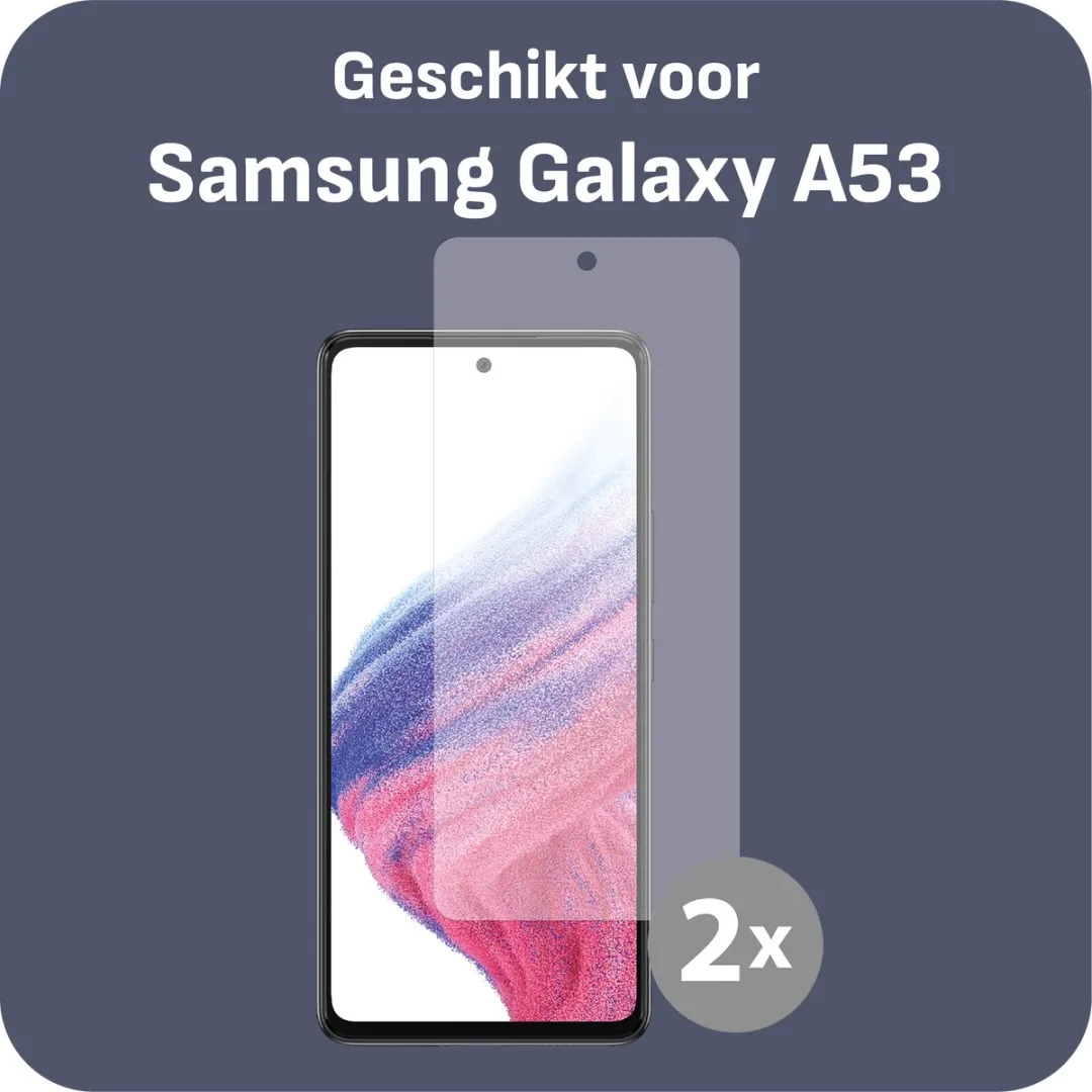 Just in Case Cazy Screenprotector Samsung Galaxy A53 - 2 Stuks - afbeelding 6 van 6